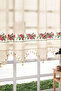Authentic Buldan Handmade Cotton Decorative Living Room Kitchen Bedroom Curtain with Cross-Stitch Lace - 7
