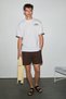 Amidio Men's 100% Organic Cotton Print Detailed Regular Fit Round Neck White T-Shirt - 3