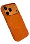 Shopilke iPhone 17 Pro Max Luno Leather Magsafe Cover (195852) - Orange - 2