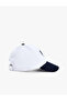 Cotton Color Contrast Embroidered Cap Hat - 2