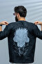 Black T-shirt featuring Satoru Gojo character design