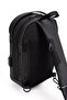 Men's Waterproof Single-Strap Sling Bag with Combination Lock, USB and Headphone Port, Cross-Shoulder and Backpack Bag - 6