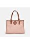 Women's Salmon Wallet Straw Shoulder Bag with Leather Detail and Accessories - 2