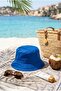 Cobalt Blue Bucket Hat Fisherman Hat Bucket Hat - 3