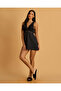Women Black Lace Padded Babydoll - 2