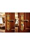 Ornate Mortise Handle Full Set, Antique Gold Finish, Victorian Style, with Lock Body, Cylinder and K