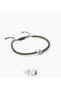 Luck Men’s Bracelet, 925 Sterling Silver Horseshoe Bracelet, Handmade Adjustable Cord Jewelry - 4