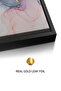 Ethereal Bloom Abstract Wall Art | Framed Canvas Print with Gold Foil Embossed | Luxury Modern Decor for Living Room, Bedroom, Office & Gift - 4