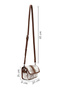 Women's Brown Printed Mini Crossbody Bag 26Sbd247726 - 2