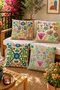 Pastel Flowers Patterned 4-Piece Throw Pillow Cover Set - 2