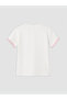 Lcw kids bicycle collar embroidered girl's t-shirt - 3