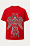 Oversized Umay Ana - Turkish Mythology Turkish Symbols Printed T-Shirt - Large Print - Wide Fit - 3