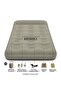 Inflatable Air Bed with 4000mAh Rechargeable Pump, Waterproof Flocked Air Mattress, Fast Inflate/Deflate, Includes 3 Nozzles, USB Cable, Carry Bag & Repair Kit for Camping and Travel - 2