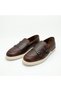 Brown Floeter Leather Loafer with Two Buckles on the Side - 8