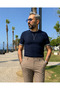 Men's Old Money Ribbed Textured Premium Knitwear T-Shirt - 3