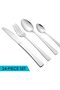 Chole 16 Piece Stainless Steel Cutlery Set, Silver || Flatware Set Timeless Elegance for Every Occasion || Spoon, Forks, Knives - 2