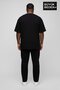 Men's Large Size Milano Italy Printed 3Xl-6Xl Crew Neck T-Shirt Spr26Bts510-09 - 3