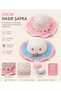 2-8 Years Old Summer Children's Straw Hat I Summer's Favorite Girls' Straw Hat I Floral Detailed Summer Beach Hat I Stylish and Lightweight - 5
