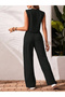 Women's Sleeveless V-Neck Aerobin Blouse and Pants Two-Piece Set - 5
