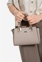 Dark Beige - Latte Plain Women's Handbag Sp1281 - 4