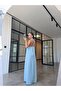 Ring Detail Dress Blue - 6