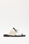 Slippers 2607 - Women's Flip-Flop Slippers with Lace Detail - 5