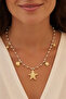 Sea-Themed Charm Metal Beaded Necklace - 2