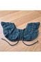 Green Large Motif Hand-Knitted Collar Shawl - 6