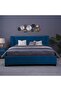 NEPTUNE HEADBOARD VELVET BLUE L-200 : H-125 CM - 5