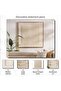 Collin Hand Woven Wool Large Wooden Frame Wall Art 120x120cm - Beige - 5