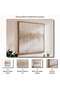 Interstellar World Framed Canvas Art 100x100cm - Gold - 5