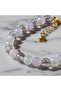 Opalite and Cracked Quartz Natural Stone, Gold Star Charm Detailed Necklace - 3