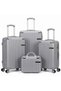 4 Piece ABS Luggage Set 13/20/24/28 Inch Includes Cosmetic Bag, Hard Shell Suitcase with TSA Lock & 360° Spinner Wheels, Lightweight Travel Set for Women Men