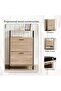 Tessa Shoe Rack 12 Pairs With 2 Drawer 1 Shelf - Natural & Black - 5