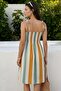 Gipeli Strapless Dress 5062 - Mi̇nt / Taba - 4