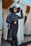 Rain Parachute Full Covered Hijab Swimsuit Rms-R2505-26 Black - 8