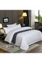 6-Piece Duvet Cover Set – Includes 1 Duvet Cover, 1 Fitted Sheet & 4 Pillowcases – King/Queen/Single Sizes, Color White - 3