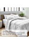 Classic King Size Fitted Sheet Set, 144TC Cotton, Duvet Cover, Deep Pocket Sheet, 2 Pillow Cases