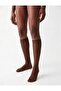 Matte 20 Den Thin Semi-Transparent Toe-To-Toe Knee-Length Pantyhose Socks Chestnut - 2