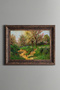 Traveler Above the Sea of Fog - Vintage Patterned Frame - Thick Model