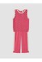 Lcw Kids Pink Floral Girls' Knitwear Set - 2