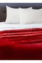 Lightweight Summer Blanket King Size 310 GSM Extra Soft Fleece All Season Blanket Bed And Sofa Throw Maroon 220 x 230cm - 8