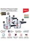 Aluminium Pressure Cooker Combo With Outer Lid Induction And Gas Stove Compatible (2, 3, 5 Litres) - 2