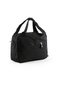 Crinkle Waterproof Lightweight Fabric Women's Multi-Compartment Crossbody Daily Hand Shoulder Messenger Bag Black 146Z - 4