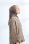 Elegant Harmony Frame Pattern Shawl - Dark Vison - 2
