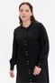 Hakim Collar Draped Long Women's Shirt - 6