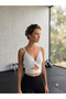 Women's Low-Cut 95% Cotton Bustier with Back Tie Detail