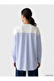 Lcw Everyday White Soft Touch Oversize Women's Sweatshirt Tunic - 4