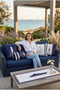 Marine Sea Yacht Pattern Navy Blue White Beige 4 Throw Pillow Covers 1 Runner 5-Piece Set Throw Pillow Cover Set. Table Set Double-Sided Throw Pillow Cover Digital Printing - 3