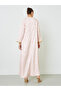 Light Pink Embroidered Lace Jalabiya - 4